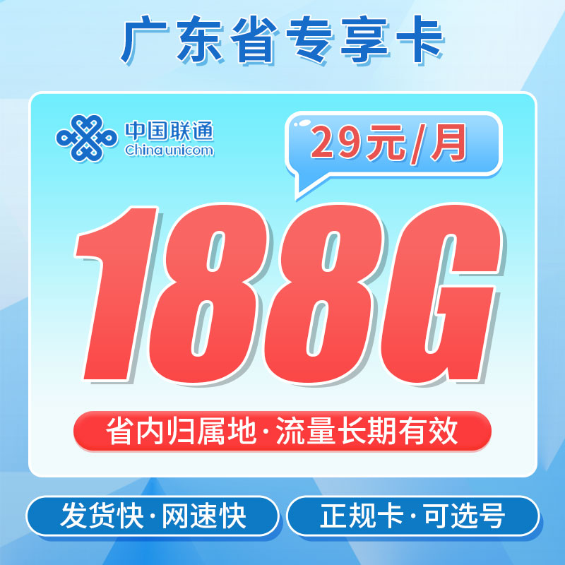 广东专享卡套餐